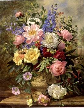 unknow artist Floral, beautiful classical still life of flowers.093 oil painting image